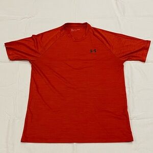 Large, Under Armour Red Dri-Fit shirt